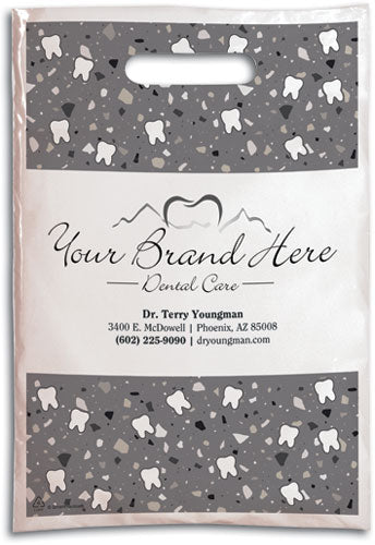 Modern Terrazo Semi-custom Plastic Supply Bag