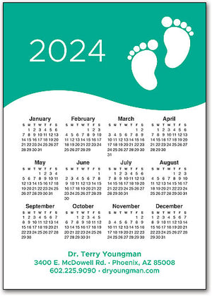 Foot Wave Postcard Calendar