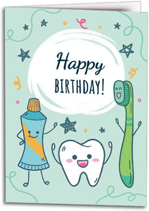 Fresh Friends Birthday Customisable Folding Card