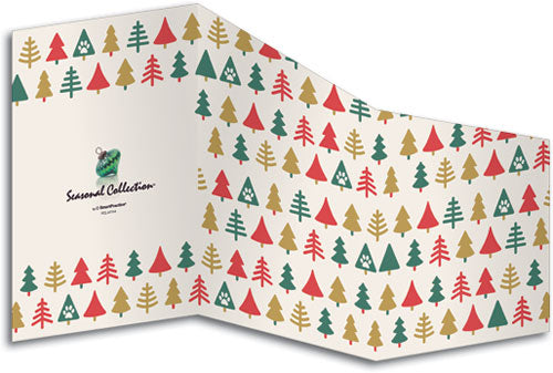 Festive Folk Art Z-fold Holiday Card