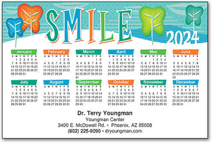 Geo Smile Calendar Magnet