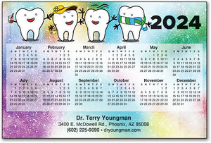 Seasons of Teeth Calendar Magnet