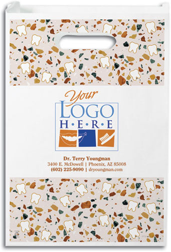 Modern Terrazo Semi-custom Paper Supply Bag