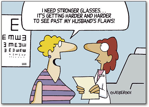 Husband's Flaws Deluxe Postcard