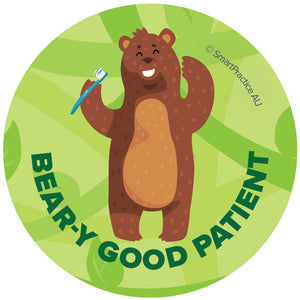 Beary Good Patient Stickers(100pk)