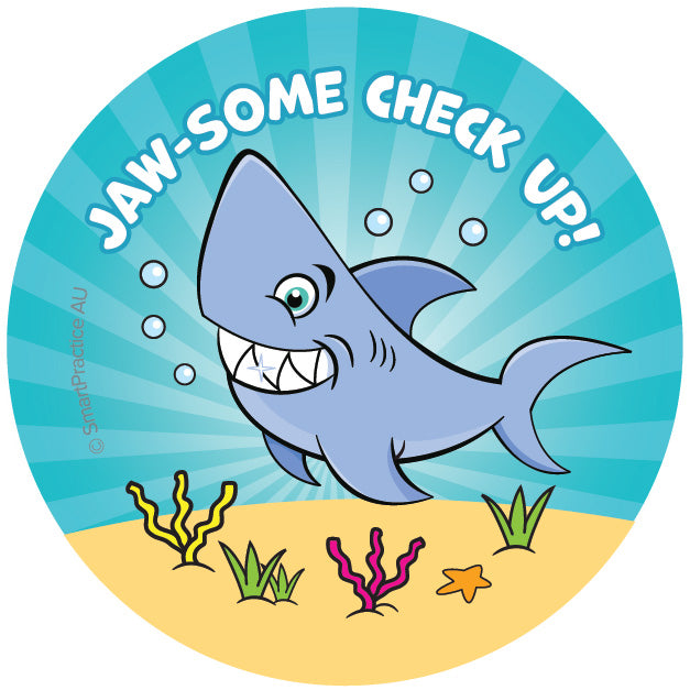 Jawsome Checkup! Stickers (100pk)