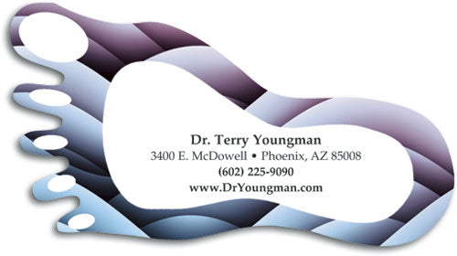 Footsie Die-Cut Appointment Card