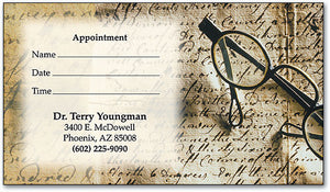 Manuscript Appointment Business Card