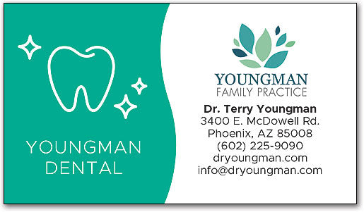 Tooth Sparkle Business Card Magnet