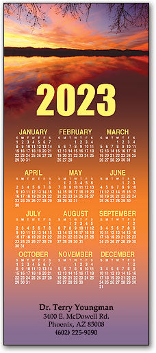 Sunset Lake Promotional Calendar