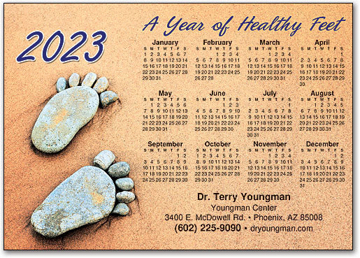 Stoney Feet Customisable Postcard Calendar
