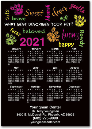 My Pet Is ... Calendar Magnet