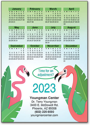 Go Flamingo customisable Postcard Calendar