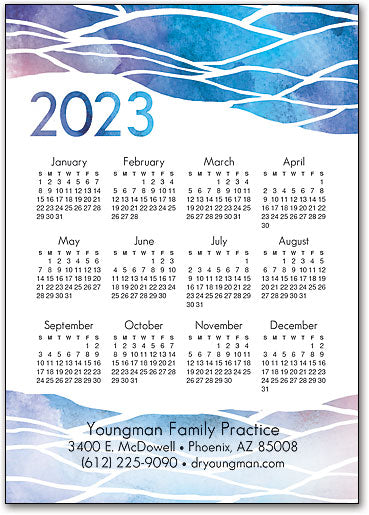 Year of Calm Calendar Magnet