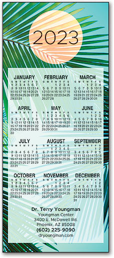 Modern Paradise Promotional Calendar