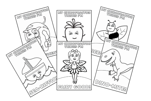 Chiropractic Kids Coloring Sheet