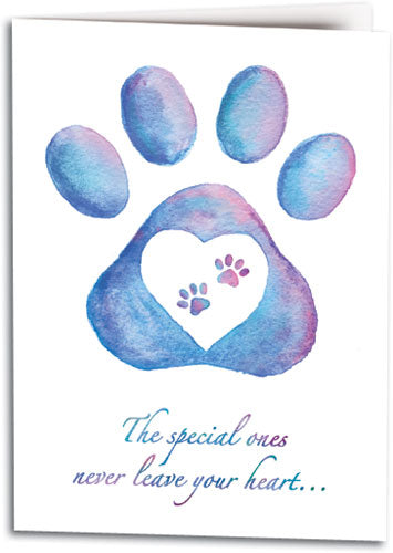 Pastel Paws Sympathy Folding Card
