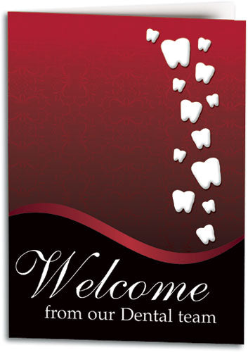 Tooth Cascade Welcome Folding Card