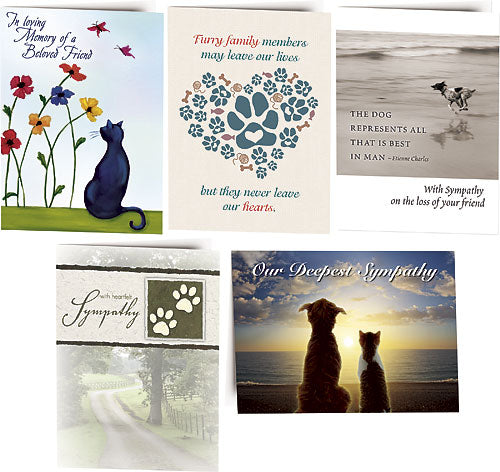 Nonpersonalised Sympathy Folding Card Assortment #11 (50pk)