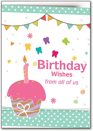 Cupcake Surprise Birthday Folding Card