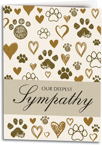 Heart Prints Folding Card
