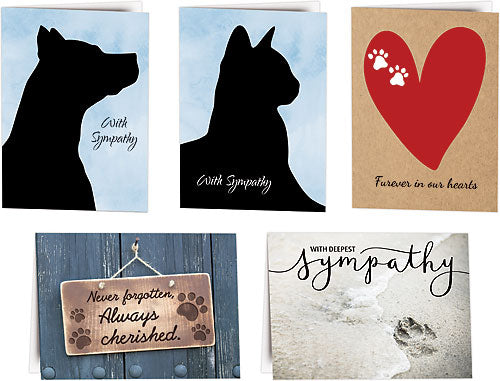 Nonpersonalised Sympathy Folding Card Assortment #20 (50pk)