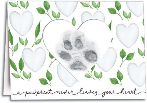Heart Leaves Die-Cut Folding Card