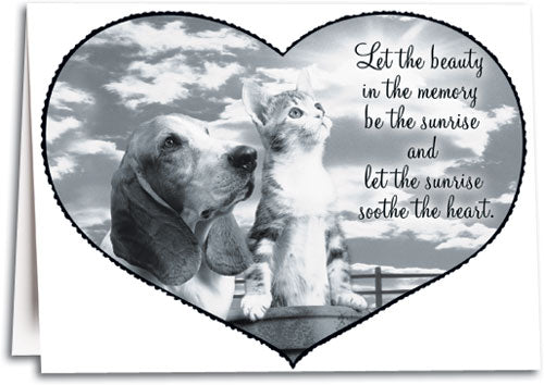 Sunrise Heart Sympathy Card