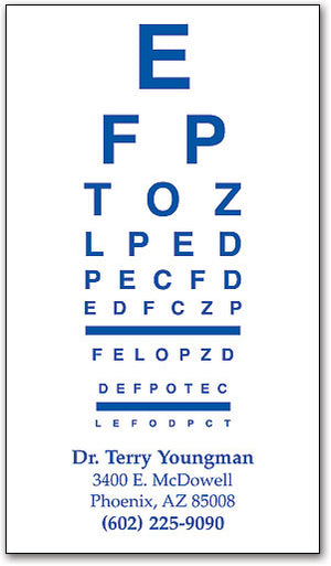 One-color Eye Chart Magnet