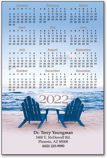 Seaside Escape Calendar Magnet