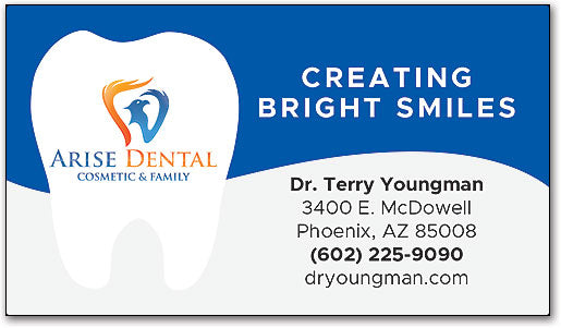 Colour Wave Business Card Magnet