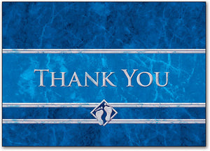 Thank You Blue Feet Postcard