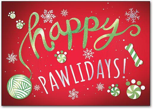 Peppermint Paws Deluxe Postcard