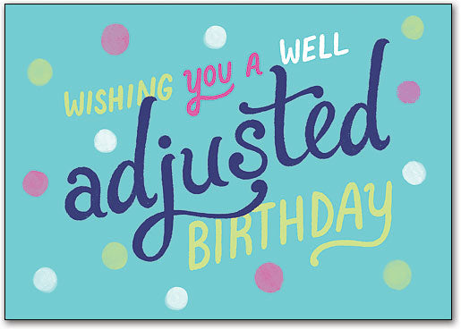 Birthday Dots Birthday Postcard