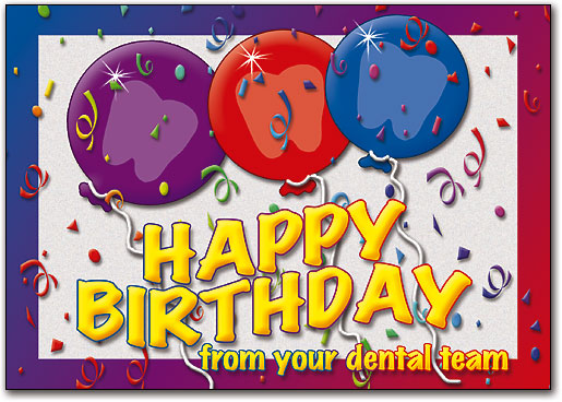 Big Round Birthday Balloons Postcard
