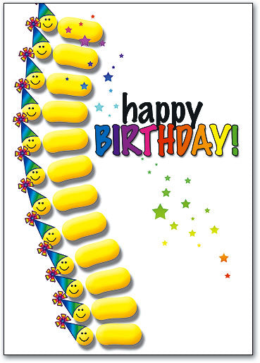 Spine Party Hats Postcard