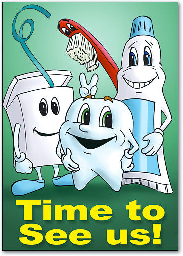 Time to See Us Postcard
