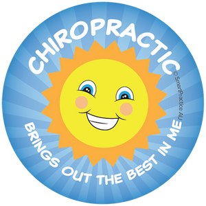 Chiropractic brings out the best in me Stickers (100pk)