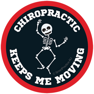 Chiropractic Keeps me Moving Stickers (100pk)