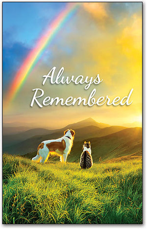A Pet Remembered Memorial Card