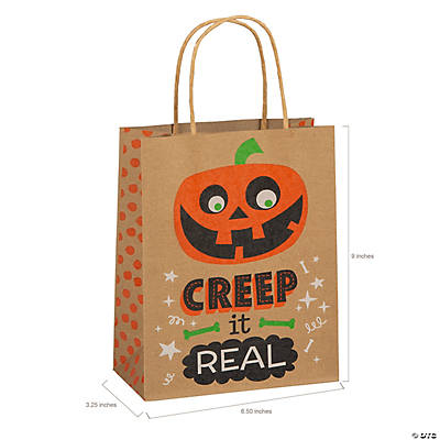 Medium Halloween Character Print Gift Bags (12pk)