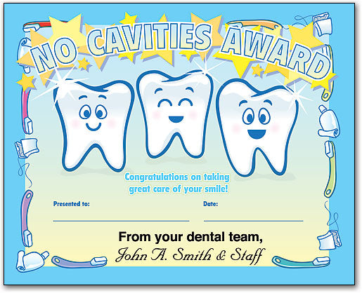 Dental Patient Certificate