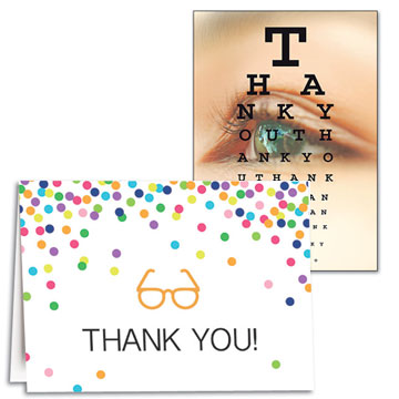 Optometry Thank you Cards