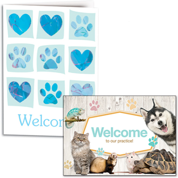 Veterinary Welcome Cards