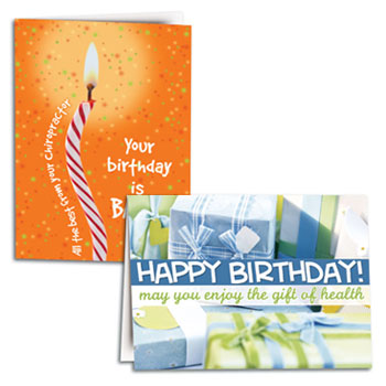 Chiropractic Folding Cards
