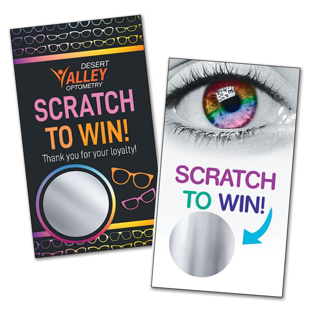 Optometry Scratch Off Cards