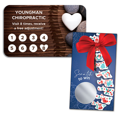 Chiropractic Scratch Off Cards
