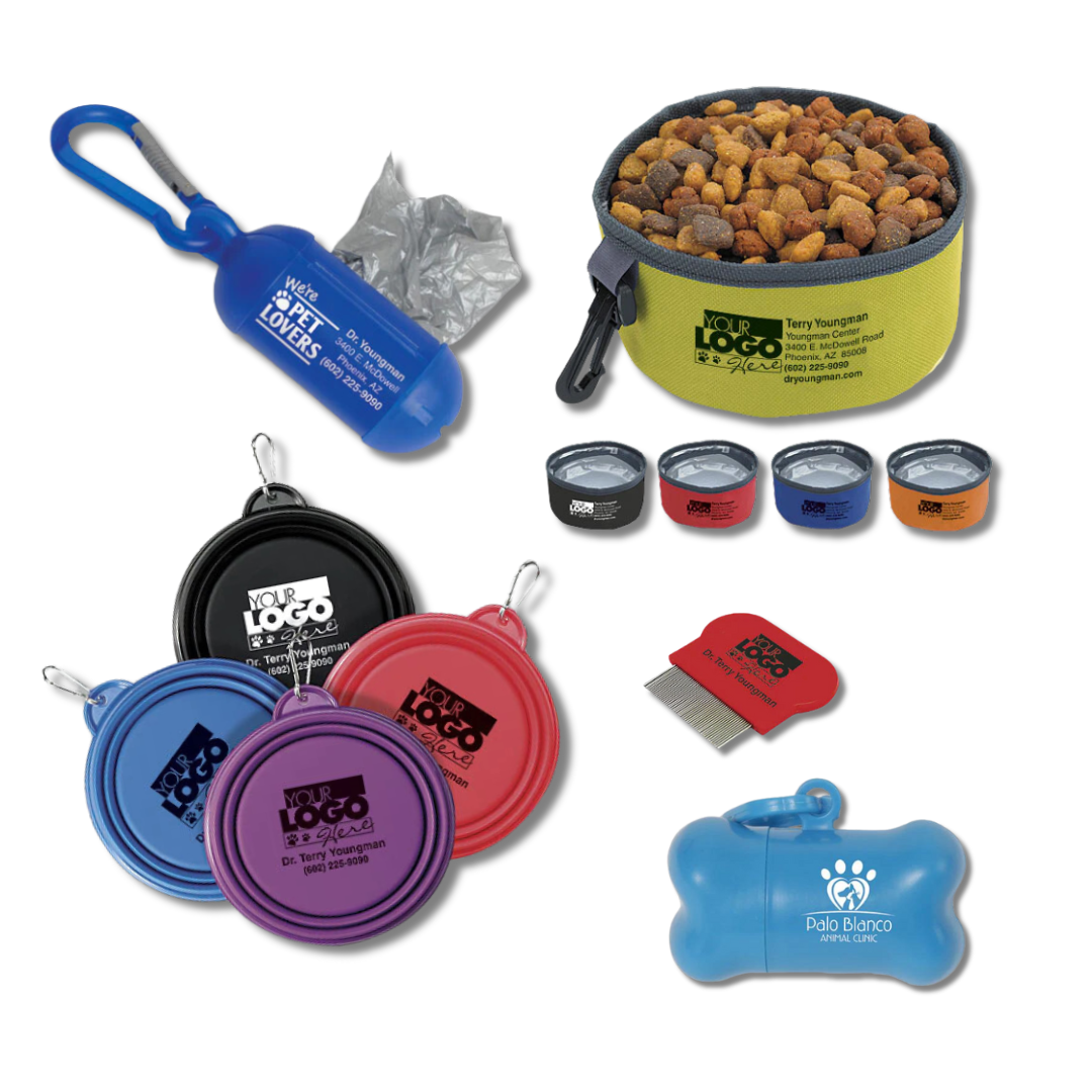 Pet Waste Dispensers, Flea Combs & Pet Bowls