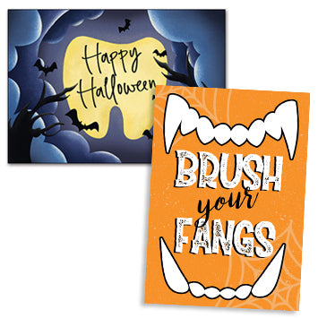 Dental Halloween Postcards