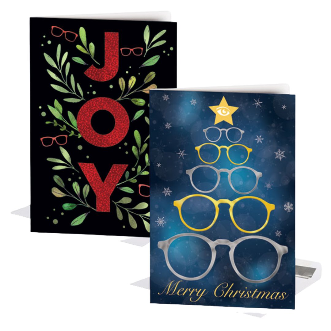 Optometry Christmas Folding Cards